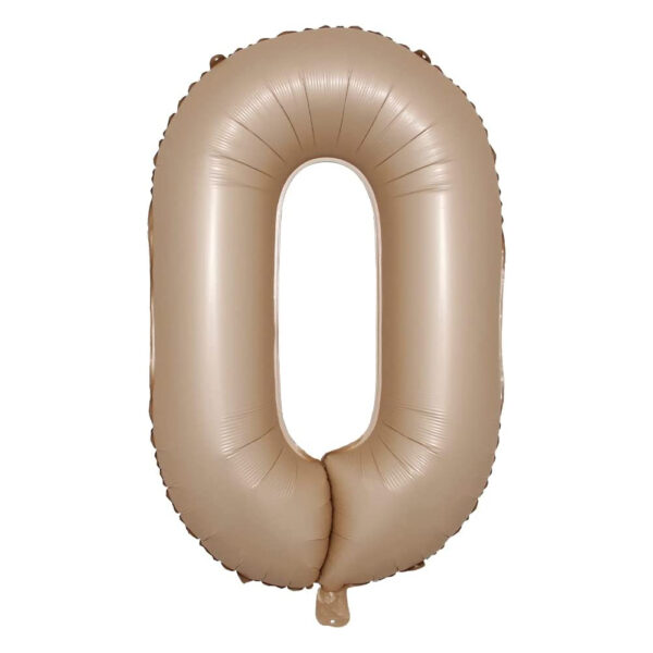 40inch Cream & Caramel Numeric Balloons