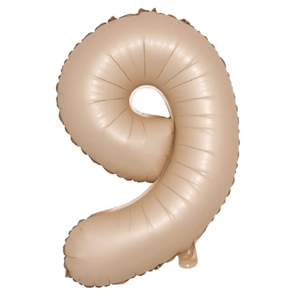 40inch Cream & Caramel Numeric Balloons - Image 10