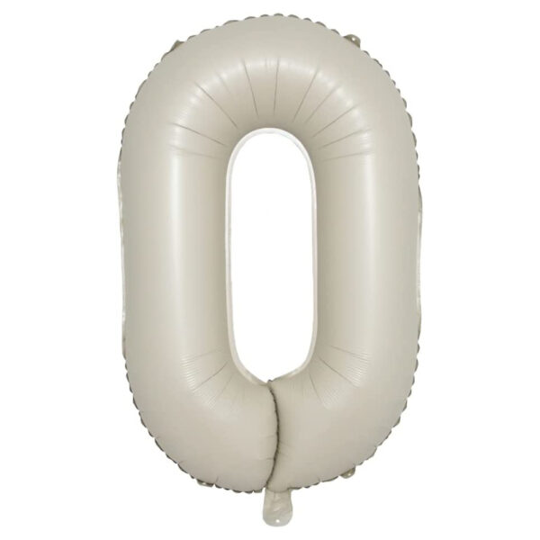 40inch Cream & Caramel Numeric Balloons - Image 11
