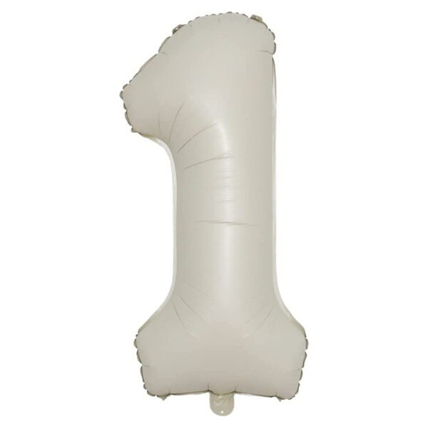 40inch Cream & Caramel Numeric Balloons - Image 12