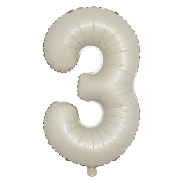 40inch Cream & Caramel Numeric Balloons - Image 14