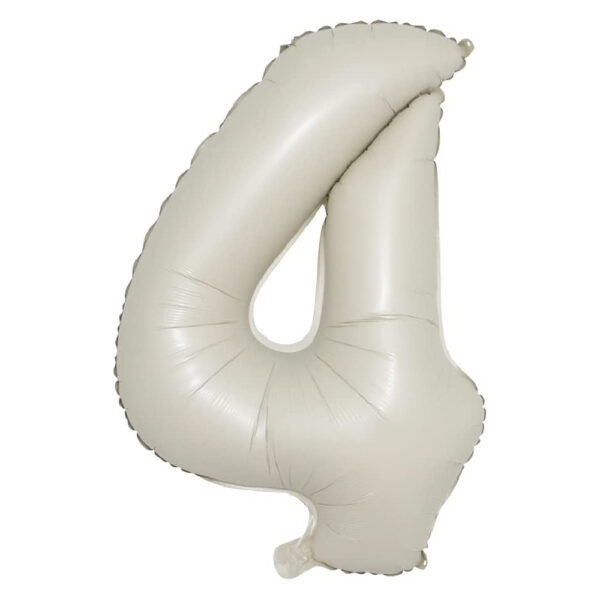 40inch Cream & Caramel Numeric Balloons - Image 15
