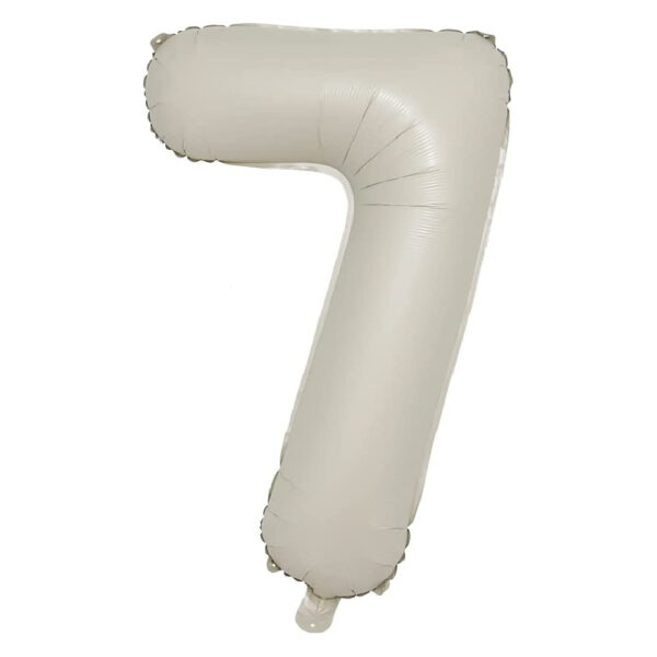 40inch Cream & Caramel Numeric Balloons - Image 18
