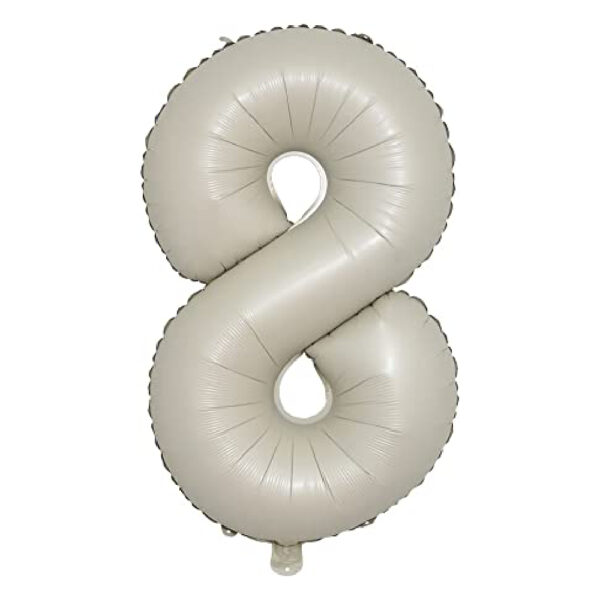 40inch Cream & Caramel Numeric Balloons - Image 19