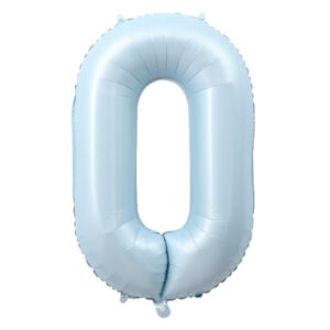 40 Inch Light Blue and Light Pink Number Balloon