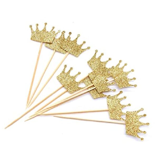 Crown Shaped Cupcake Toppers