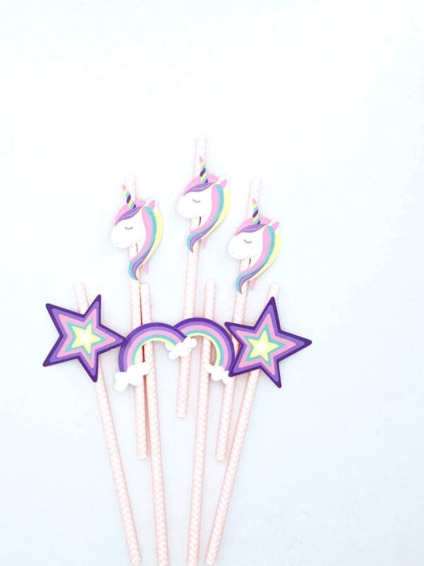 Unicorn Paper Straws Set 36
