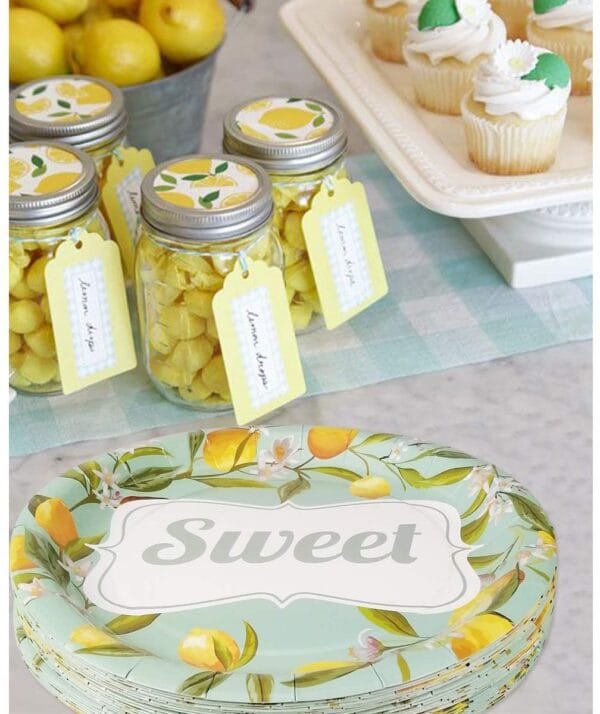 Sweet Lemon Party Tableware Set - Image 4