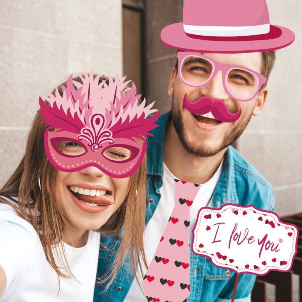 Valentine's Day Party Photo Booth Props - Image 2
