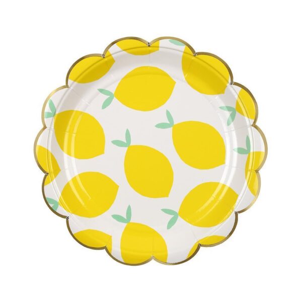 Lemon Themed Plates- Big