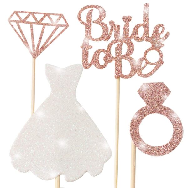Bride To Be Cupcake Toppers