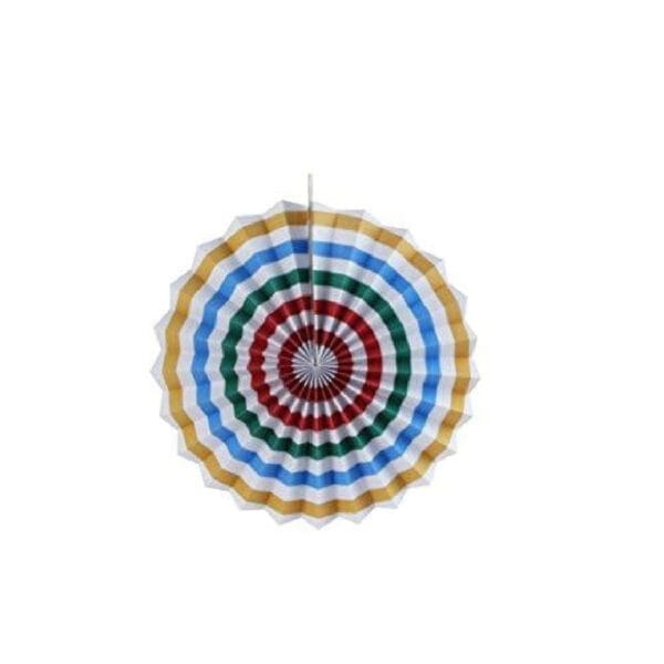 Bright Colored Paper Fans Set - Image 4