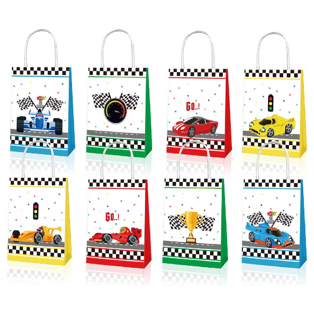 Car Racing Paper Gift Bags