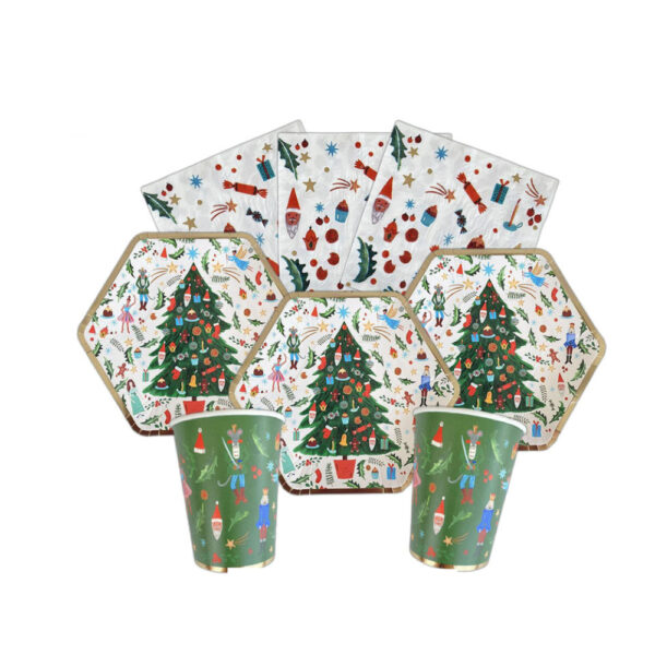 Christmas Paper Tableware Set of 8