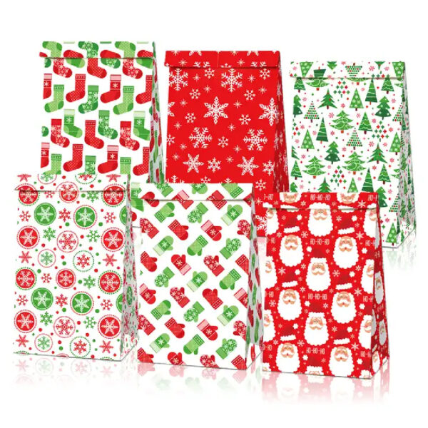 Christmas Themed Party Favor Bags