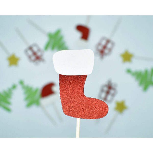 Christmas themed Cupcake Toppers - Image 3