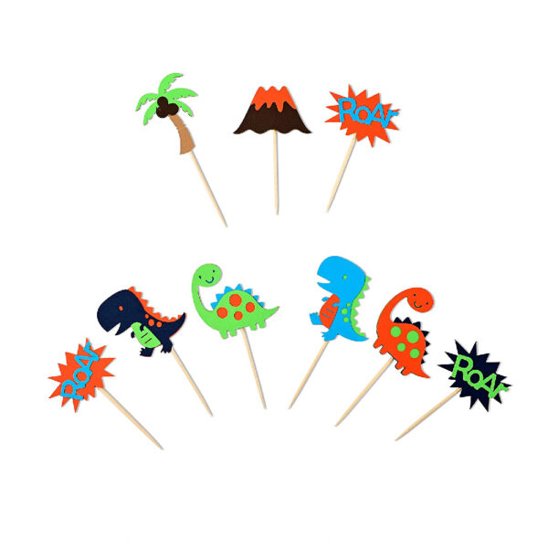 Dinosaur Layered Cupcake Toppers