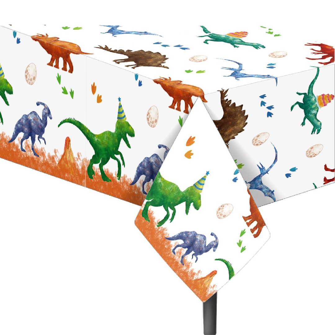 Dinosaur Themed Printed Party Tablecover