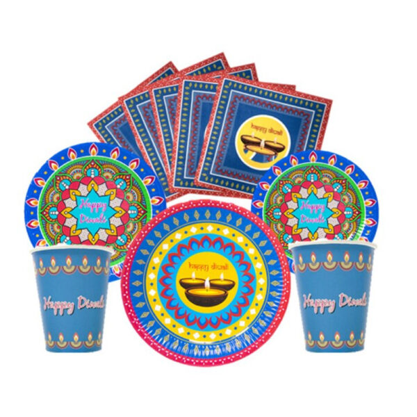 Happy Diwali Plates 9inches - Image 4