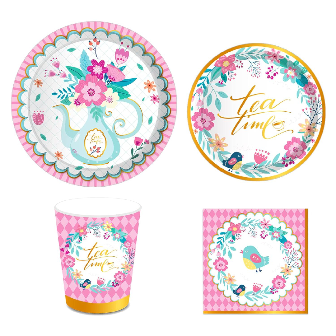 Floral Tea Time Party Tableware