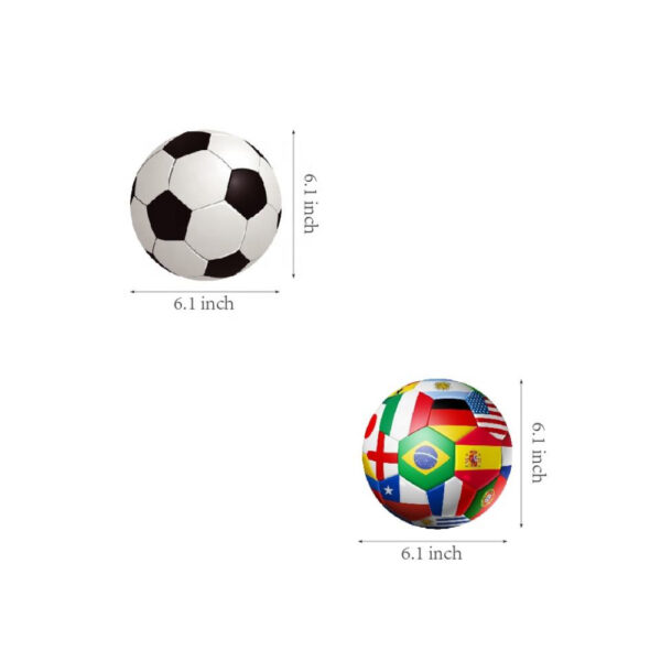 Football with Flags Hanging Swirls - Image 3