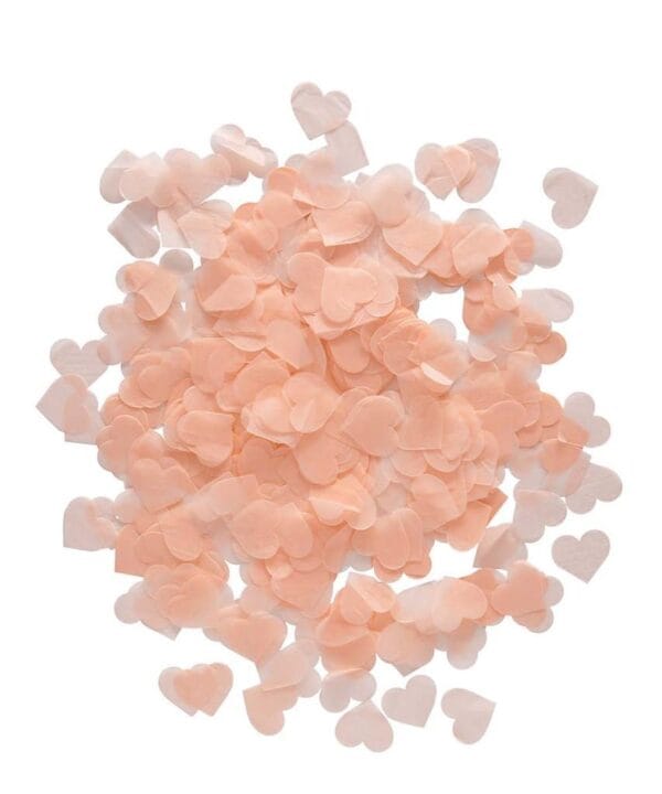Peach Heart Confetti Pack