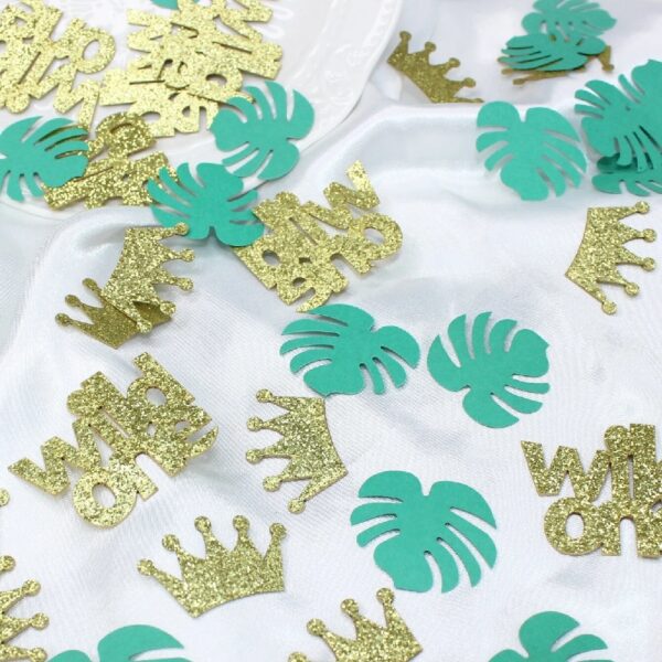 Glittering Wild ONE Leaves Confetti Pack - Image 2