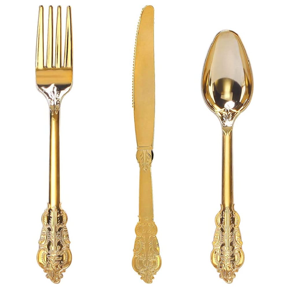 Disposable Vintage Cutlery Set Pack of 3