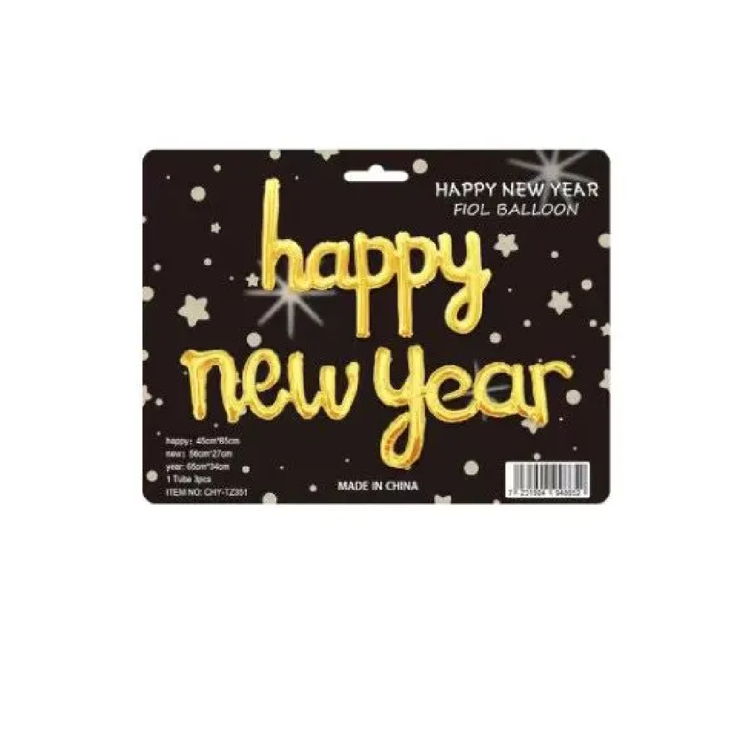 Happy New Year Foil Balloon Banner