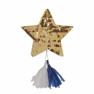 Gold Star Pinata Shaped Mini Box