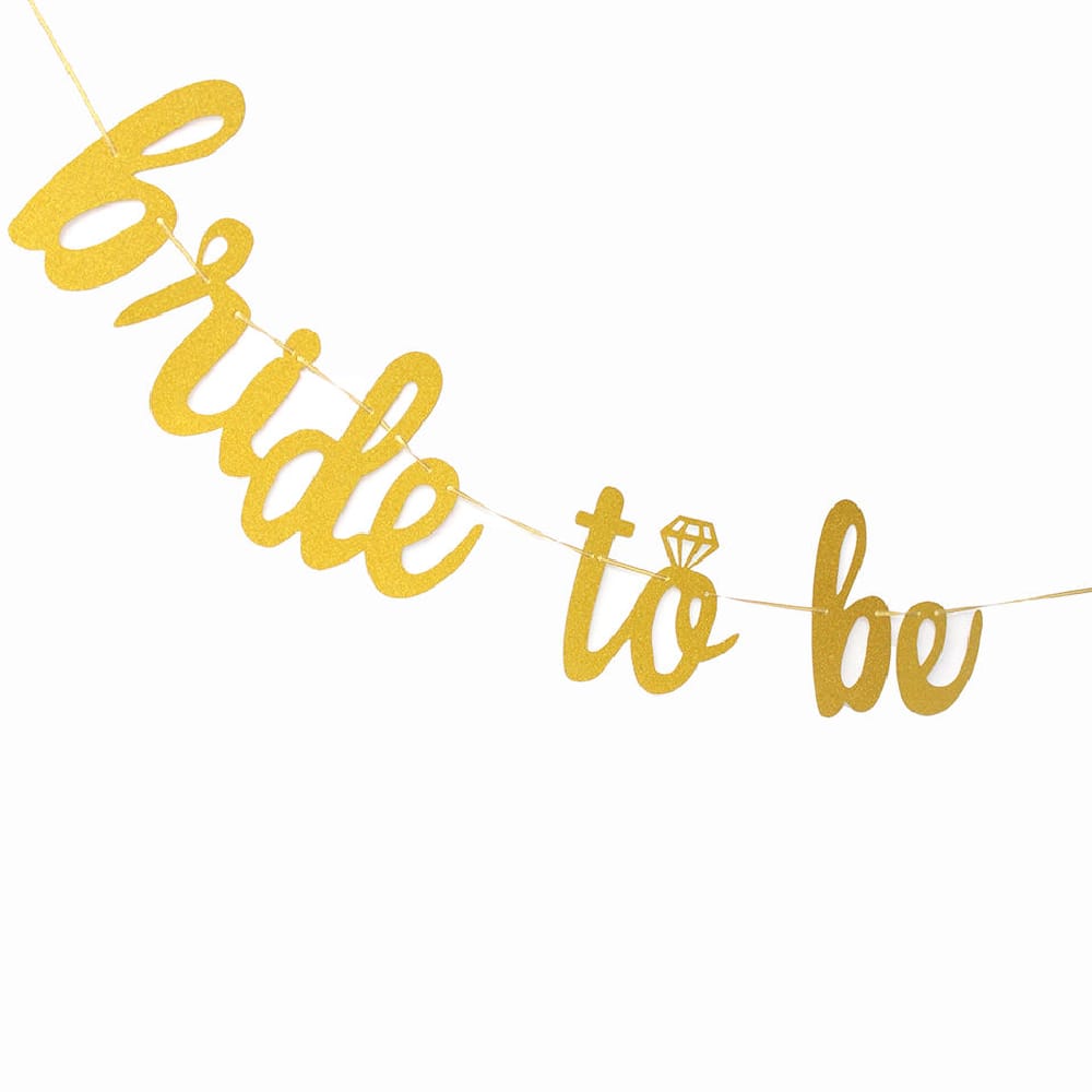 Glittering Bride to be Banner
