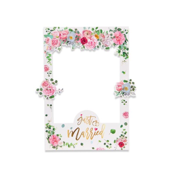 Just Married Wedding Photo Booth Frame