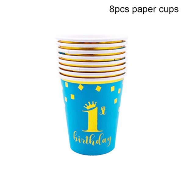 First birthday Party celebration tableware set - Image 4