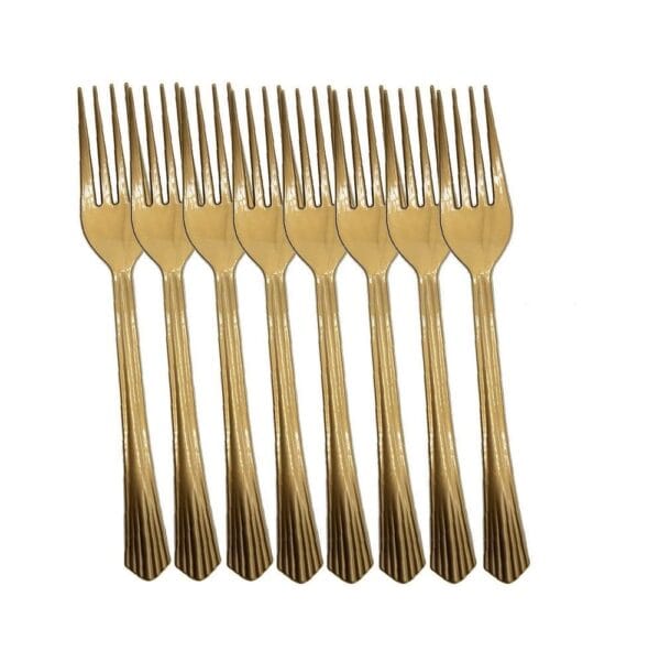 Gold and White Happy Birthday Party Tableware Set - Image 2