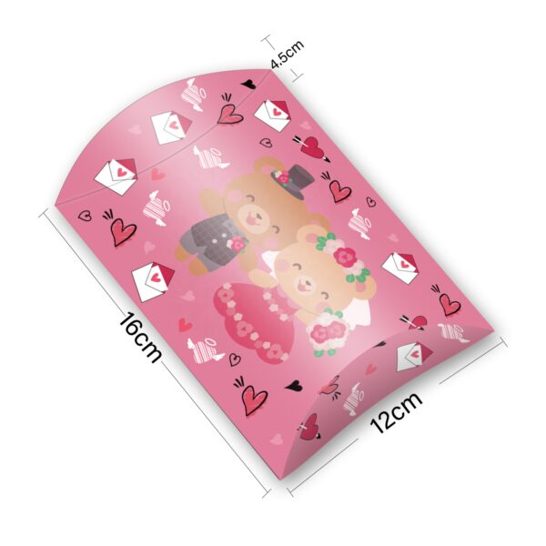 Happy Valentine's day Pillow Shape Treat Boxes - Image 3