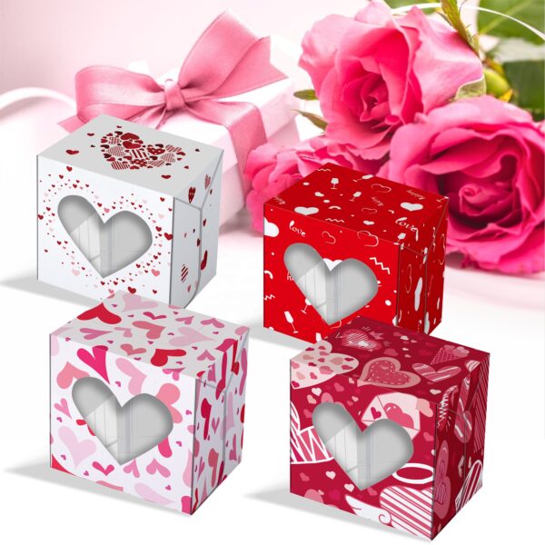 Heart Design Cupcake Paper Boxes - Image 2