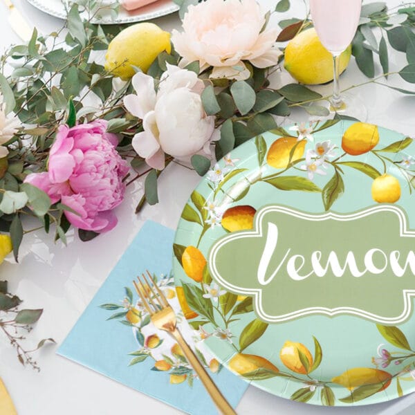 Sweet Lemon Party Tableware Set - Image 8