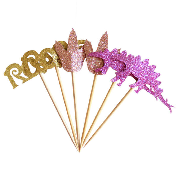 Dino Themed Cupcake Toppers - Image 2