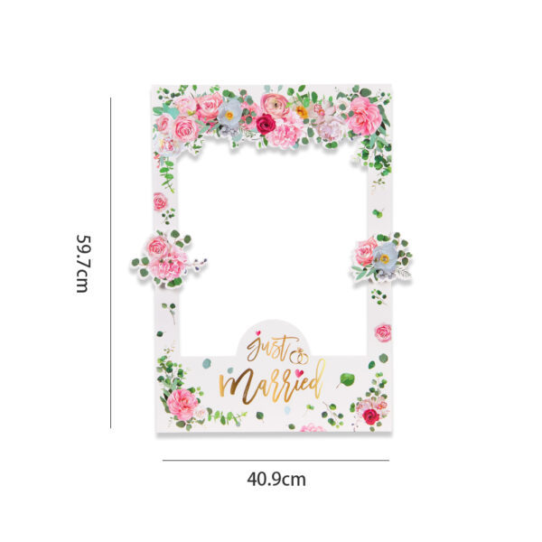 Just Married Wedding Photo Booth Frame - Image 2