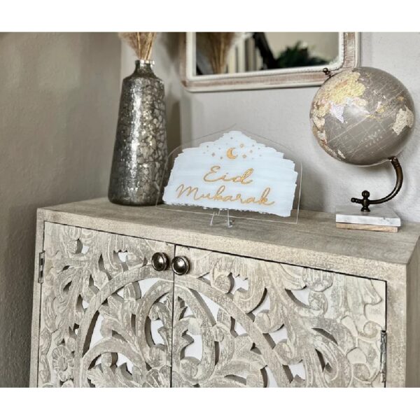 Eid Mubarak Acrylic Frame with Stand - Image 2