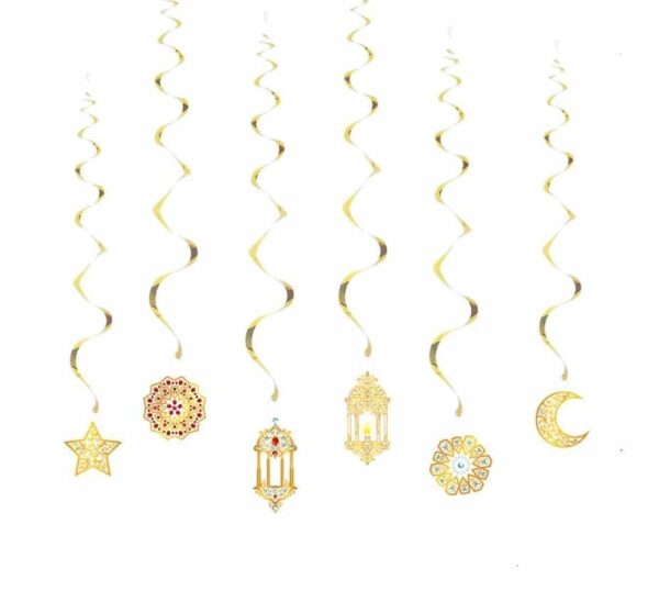 Ramadan and Eid Themed Hanging Swirls