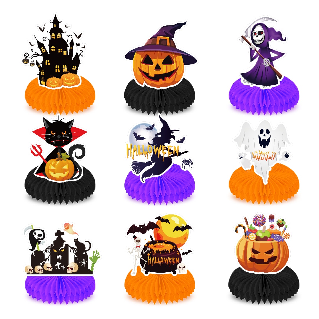 Halloween Honeycomb Decorations