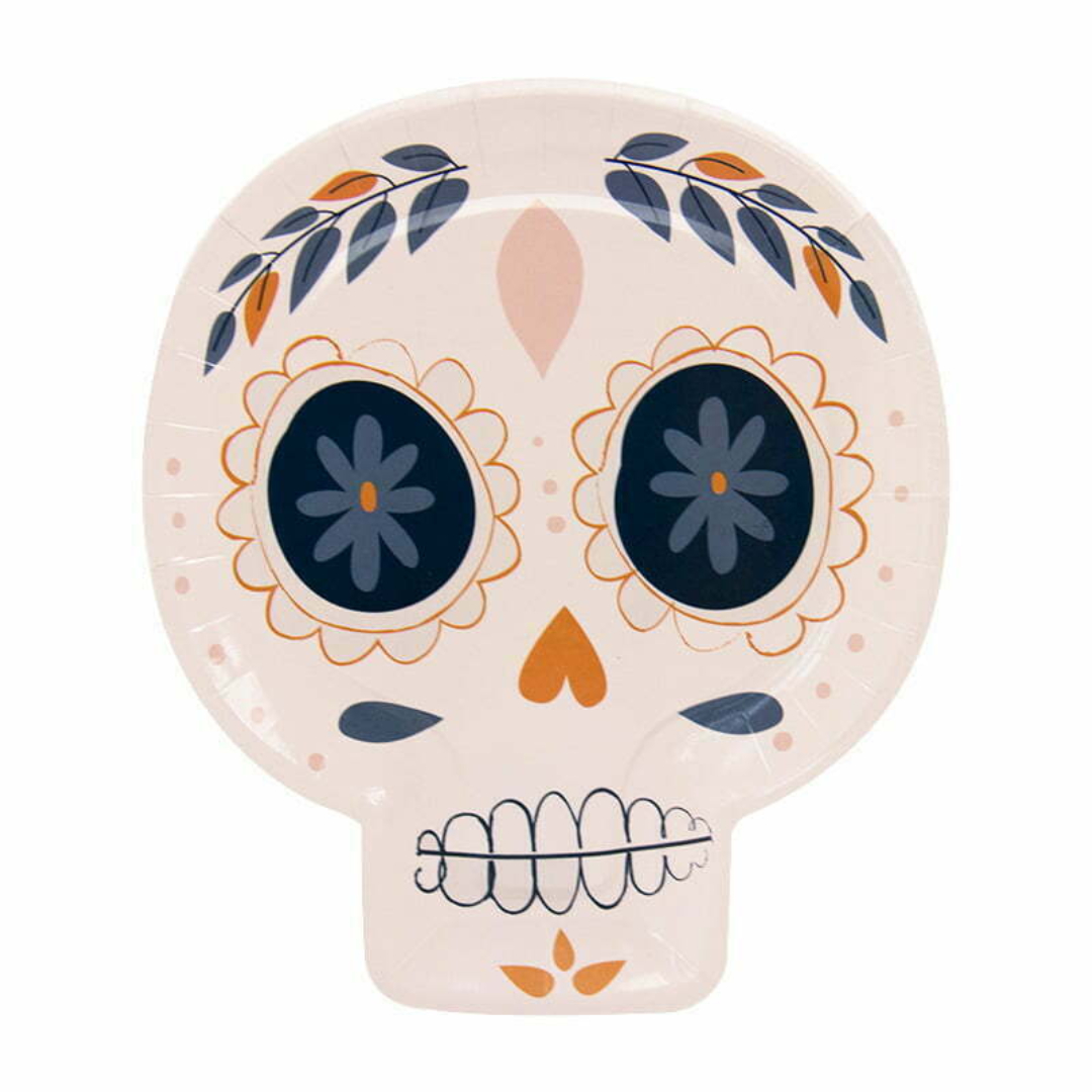 Halloween Skull Paper Plates