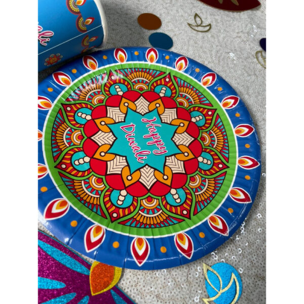 Happy Diwali Plates 7inches - Image 2