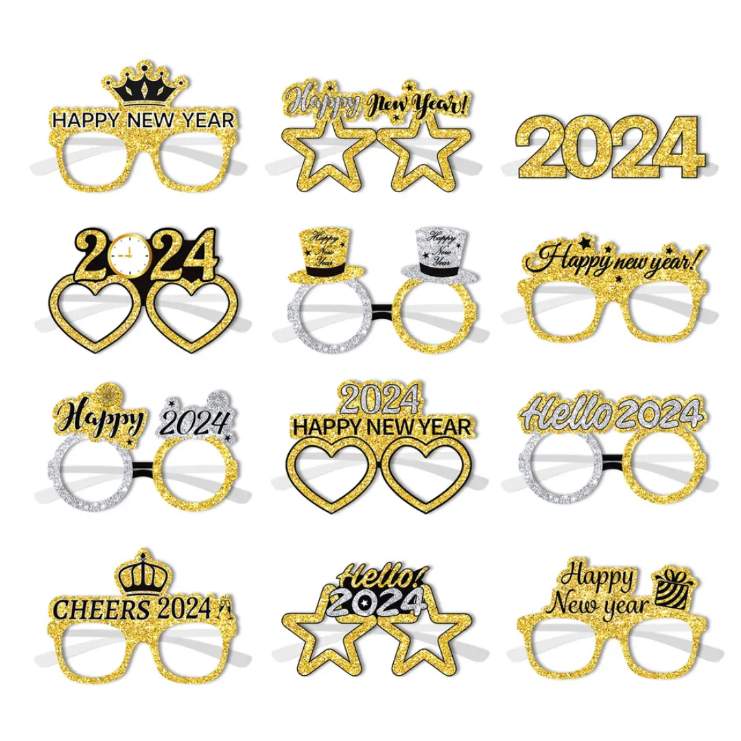 Happy New Year Eyeglasses 2024