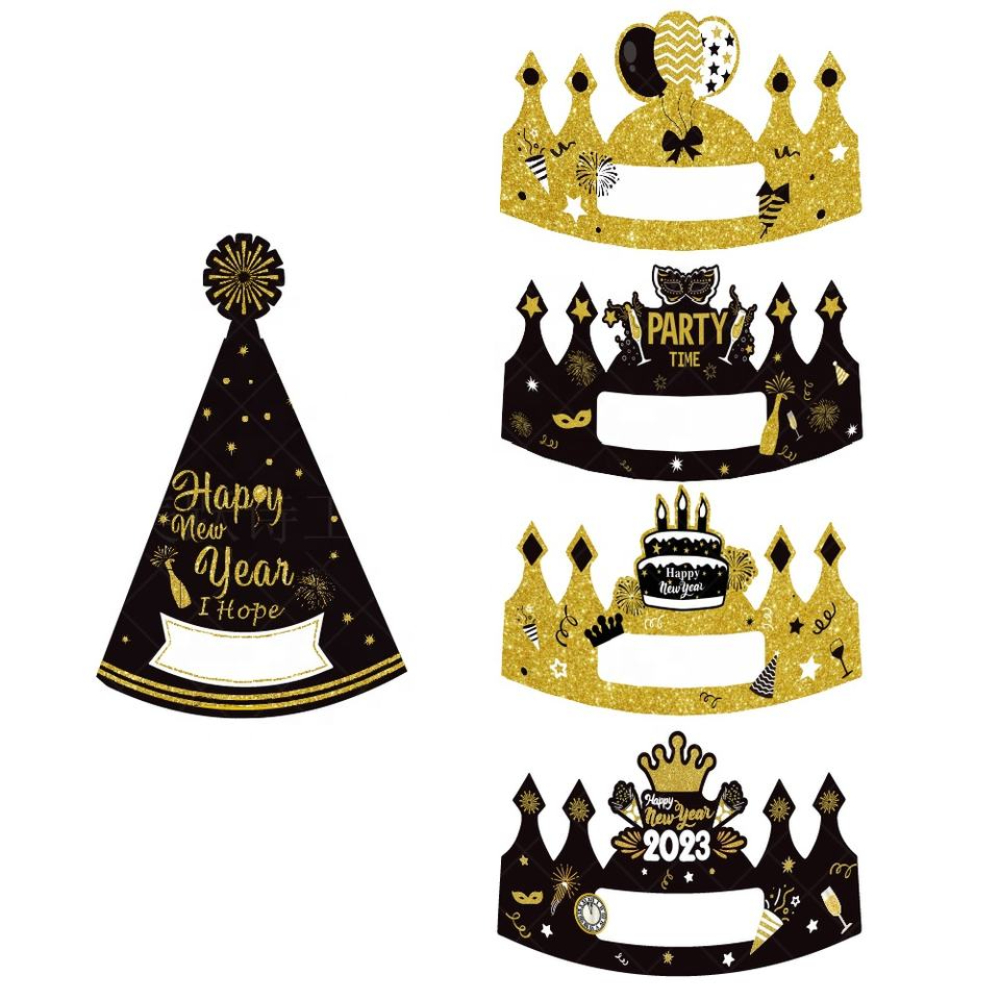 Happy New Year Resolution Party Hats