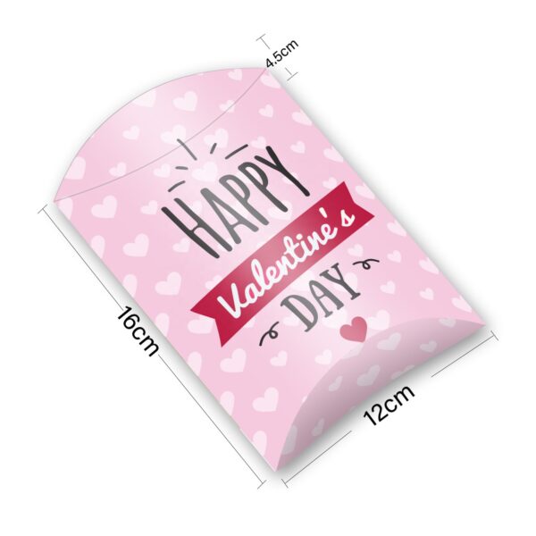 Happy Valentine's day Pillow Shape Treat Boxes - Image 4
