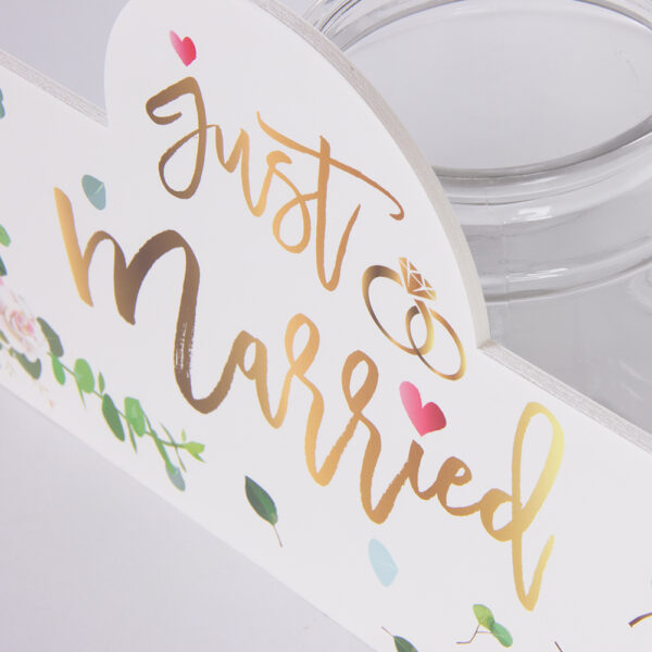 Just Married Wedding Photo Booth Frame - Image 4