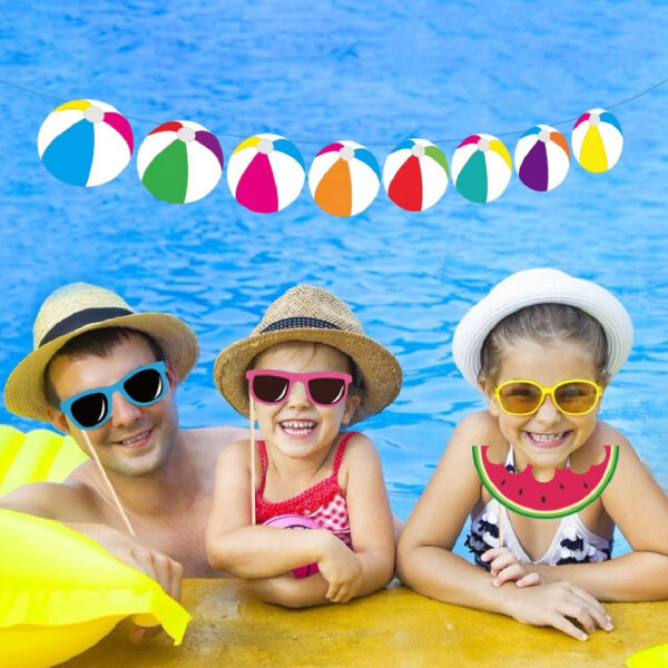 Hello Summer Pool Party Photo booth Props - Image 3