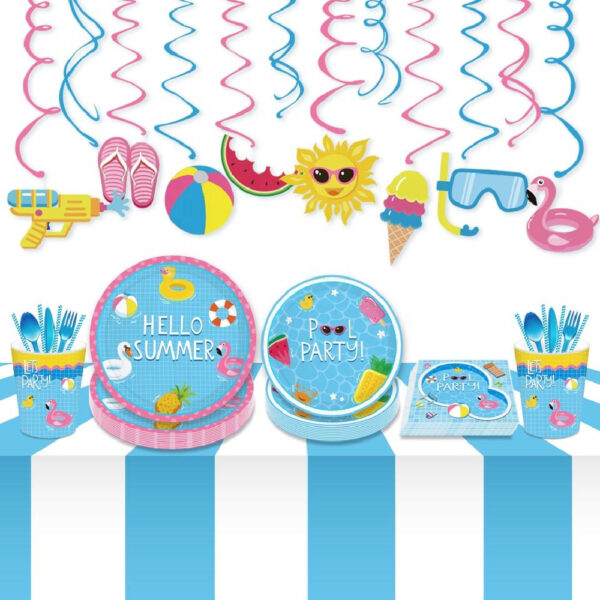 Hello Summer Pool Party Tableware Set - Image 5